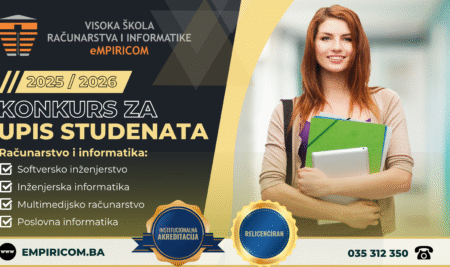 Konkurs za upis studenata na prvu godinu studija u akademskoj 2025./2026. godini