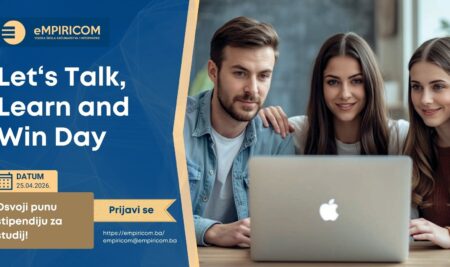 Razgledaj, pitaj, postani naš student i osvoji stipendiju! Termin: 25.04.2026.