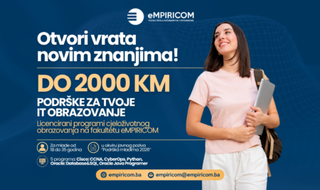 Prijavite se na Javni poziv za besplatnu IT edukaciju u TK “Podrška mladima” 2026